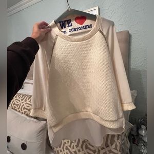 Jella Couture cream layered blouse